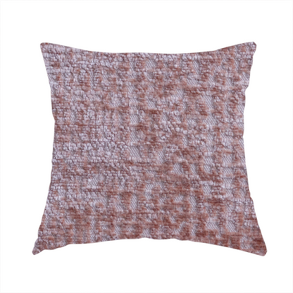 Santiago Semi Plain Chenille In Orange Colour Upholstery Fabric CTR-2853 - Handmade Cushions