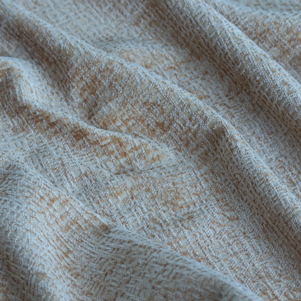 Santiago Semi Plain Chenille In Yellow Colour Upholstery Fabric CTR-2854