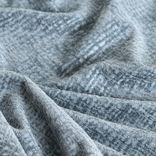 Santiago Semi Plain Chenille In Teal Colour Upholstery Fabric CTR-2858