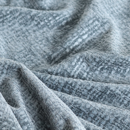 Santiago Semi Plain Chenille In Teal Colour Upholstery Fabric CTR-2858