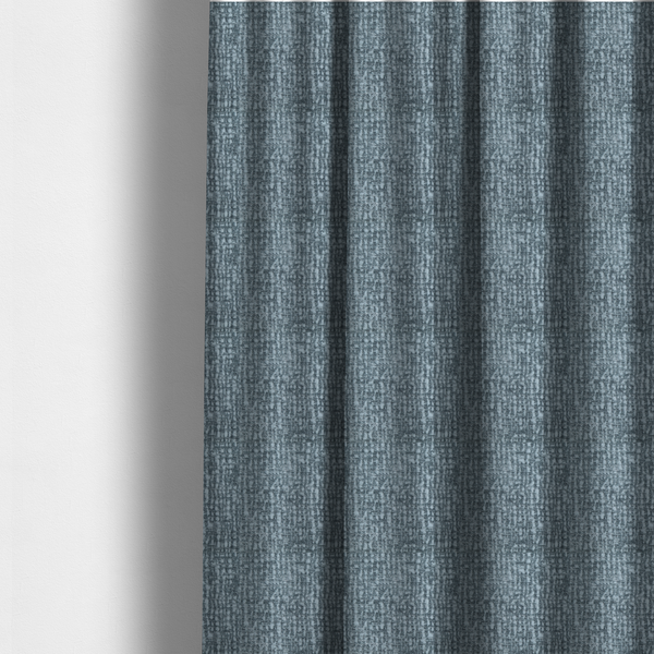 Santiago Semi Plain Chenille In Teal Colour Upholstery Fabric CTR-2858 - Made To Measure Curtains