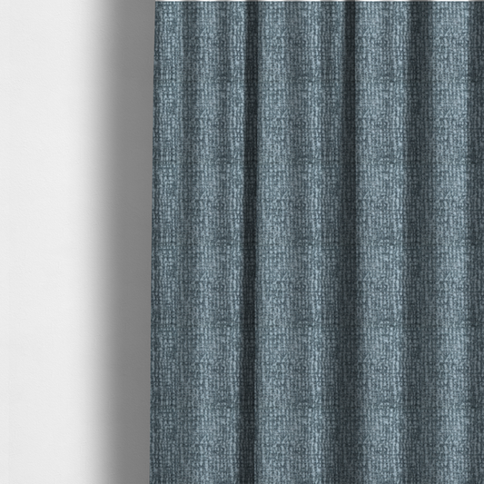 Santiago Semi Plain Chenille In Teal Colour Upholstery Fabric CTR-2858 - Made To Measure Curtains