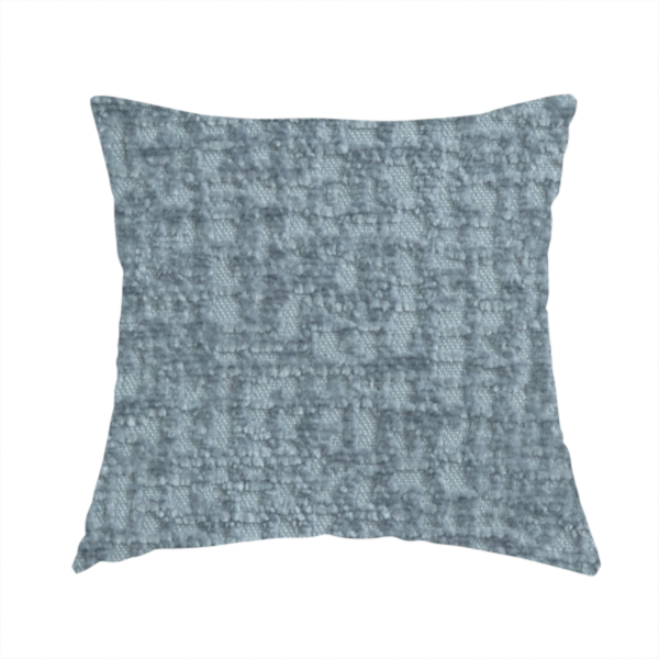 Santiago Semi Plain Chenille In Blue Colour Upholstery Fabric CTR-2859 - Handmade Cushions