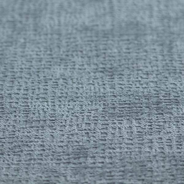 Santiago Semi Plain Chenille In Blue Colour Upholstery Fabric CTR-2859