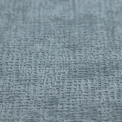 Santiago Semi Plain Chenille In Blue Colour Upholstery Fabric CTR-2859
