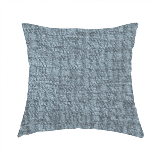 Santiago Semi Plain Chenille In Silver Grey Colour Upholstery Fabric CTR-2860 - Handmade Cushions