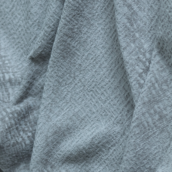 Santiago Semi Plain Chenille In Silver Grey Colour Upholstery Fabric CTR-2860