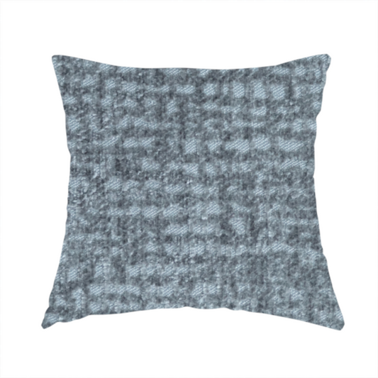 Santiago Semi Plain Chenille In Grey Colour Upholstery Fabric CTR-2861 - Handmade Cushions
