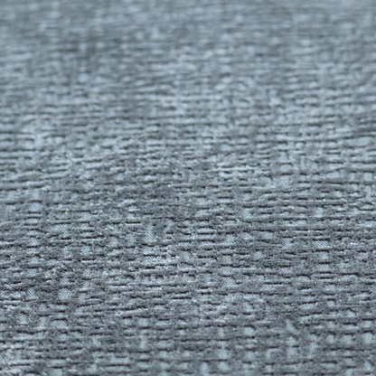 Santiago Semi Plain Chenille In Dark Grey Colour Upholstery Fabric CTR-2862