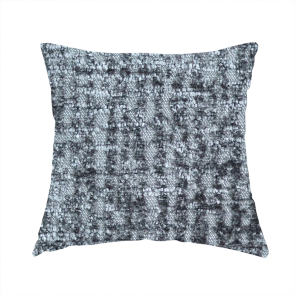 Santiago Semi Plain Chenille In Black Colour Upholstery Fabric CTR-2863 - Handmade Cushions