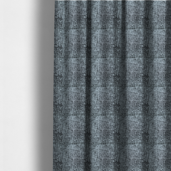 Santiago Semi Plain Chenille In Black Colour Upholstery Fabric CTR-2863 - Made To Measure Curtains