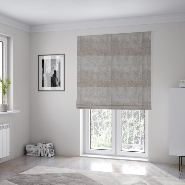 Tobago Boucle In Beige Colour Upholstery Fabric CTR-2866 - Roman Blinds