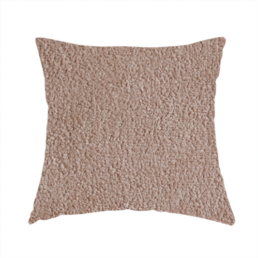 Tobago Boucle In Peach Colour Upholstery Fabric CTR-2867 - Handmade Cushions