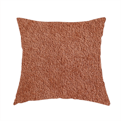 Tobago Boucle In Burnt Orange Colour Upholstery Fabric CTR-2868 - Handmade Cushions