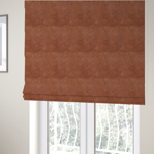 Tobago Boucle In Burnt Orange Colour Upholstery Fabric CTR-2868 - Roman Blinds