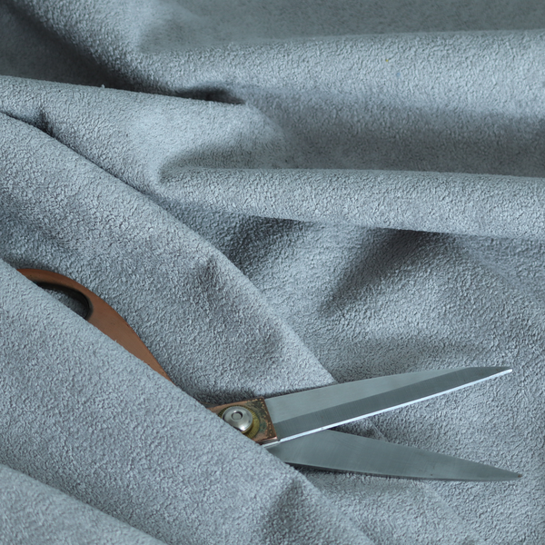 Tobago Boucle In Silver Grey Colour Upholstery Fabric CTR-2876