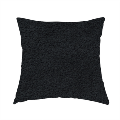 Tobago Boucle In Black Colour Upholstery Fabric CTR-2878 - Handmade Cushions