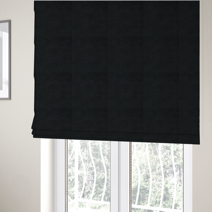 Tobago Boucle In Black Colour Upholstery Fabric CTR-2878 - Roman Blinds
