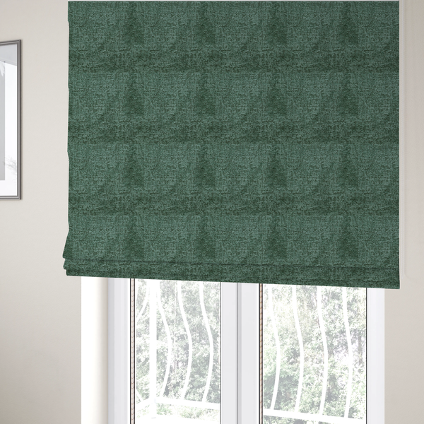 Sedgwick Soft Textured In Dark Green Colour Upholstery Fabric CTR-2879 - Roman Blinds