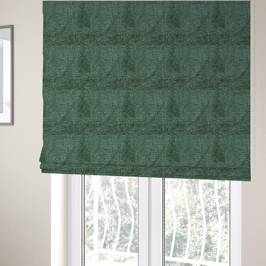 Sedgwick Soft Textured In Dark Green Colour Upholstery Fabric CTR-2879 - Roman Blinds