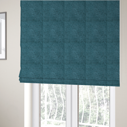 Sedgwick Soft Textured In Teal Colour Upholstery Fabric CTR-2880 - Roman Blinds