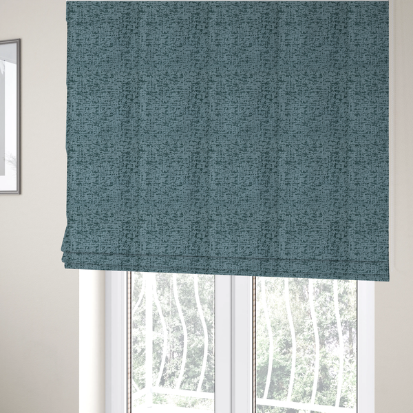 Sedgwick Soft Textured In Dark Cyan Colour Upholstery Fabric CTR-2881 - Roman Blinds