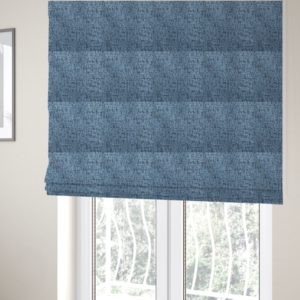 Sedgwick Soft Textured In Blue Colour Upholstery Fabric CTR-2883 - Roman Blinds