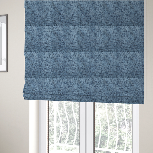 Sedgwick Soft Textured In Blue Colour Upholstery Fabric CTR-2883 - Roman Blinds