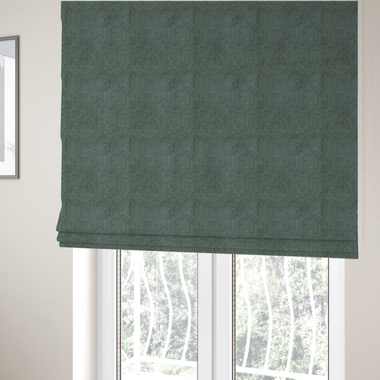 Natland Boucle Chenille Textured In Sage Green Colour Upholstery Fabric CTR-2895 - Roman Blinds