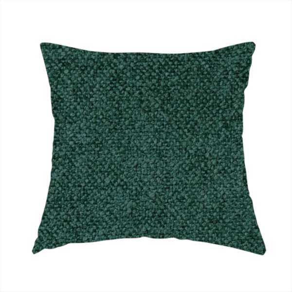 Natland Boucle Chenille Textured In Dark Green Colour Upholstery Fabric CTR-2896 - Handmade Cushions