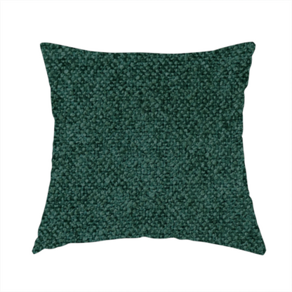 Natland Boucle Chenille Textured In Dark Green Colour Upholstery Fabric CTR-2896 - Handmade Cushions