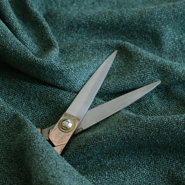 Natland Boucle Chenille Textured In Dark Green Colour Upholstery Fabric CTR-2896