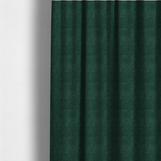 Natland Boucle Chenille Textured In Dark Green Colour Upholstery Fabric CTR-2896 - Made To Measure Curtains