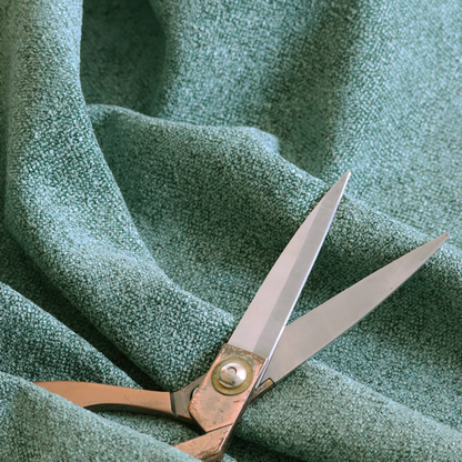 Natland Boucle Chenille Textured In Green Colour Upholstery Fabric CTR-2897
