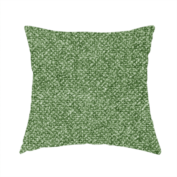 Natland Boucle Chenille Textured In Apple Green Colour Upholstery Fabric CTR-2898 - Handmade Cushions