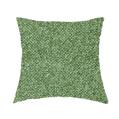Natland Boucle Chenille Textured In Apple Green Colour Upholstery Fabric CTR-2898 - Handmade Cushions