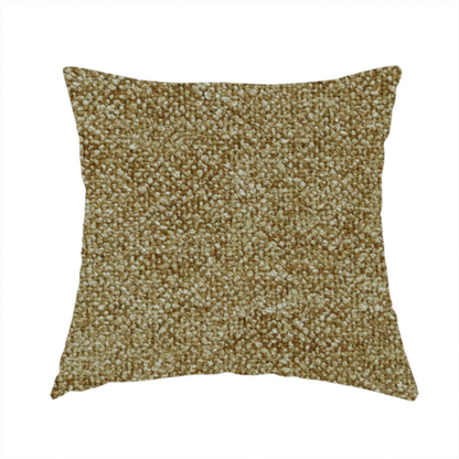 Natland Boucle Chenille Textured In Mustard Colour Upholstery Fabric CTR-2899 - Handmade Cushions