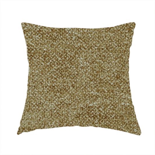 Natland Boucle Chenille Textured In Mustard Colour Upholstery Fabric CTR-2899 - Handmade Cushions