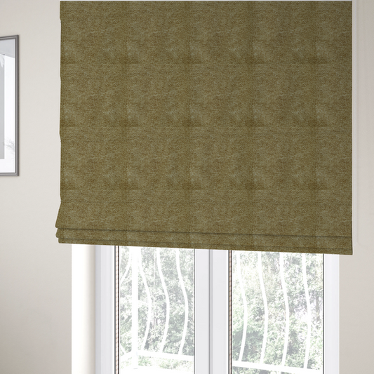 Natland Boucle Chenille Textured In Mustard Colour Upholstery Fabric CTR-2899 - Roman Blinds