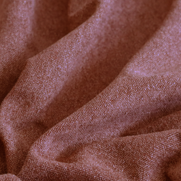 Natland Boucle Chenille Textured In Burnt Orange Colour Upholstery Fabric CTR-2900