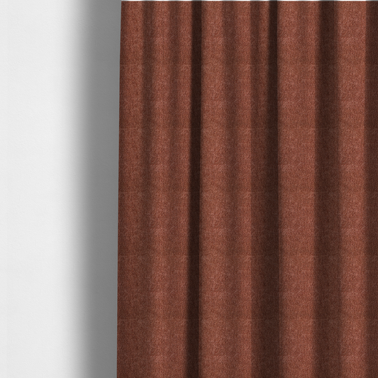 Natland Boucle Chenille Textured In Burnt Orange Colour Upholstery Fabric CTR-2900 - Made To Measure Curtains