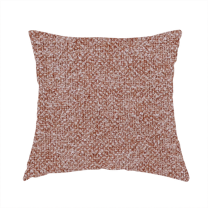 Natland Boucle Chenille Textured In Orange Colour Upholstery Fabric CTR-2901 - Handmade Cushions