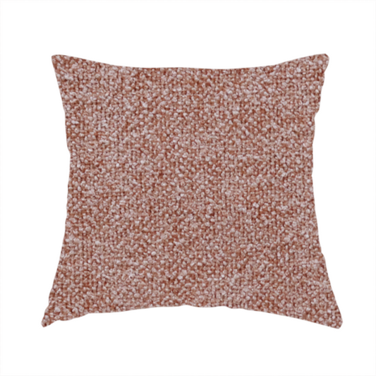 Natland Boucle Chenille Textured In Orange Colour Upholstery Fabric CTR-2901 - Handmade Cushions