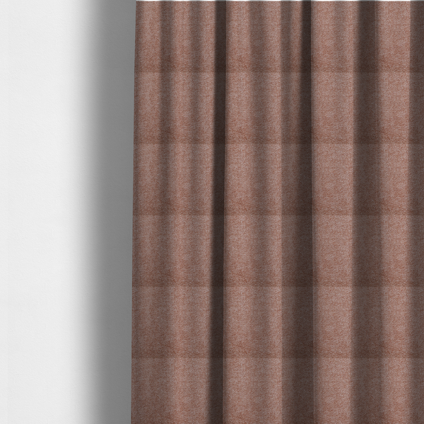 Natland Boucle Chenille Textured In Orange Colour Upholstery Fabric CTR-2901 - Made To Measure Curtains