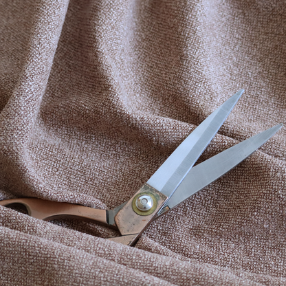 Natland Boucle Chenille Textured In Pastel Orange Colour Upholstery Fabric CTR-2902