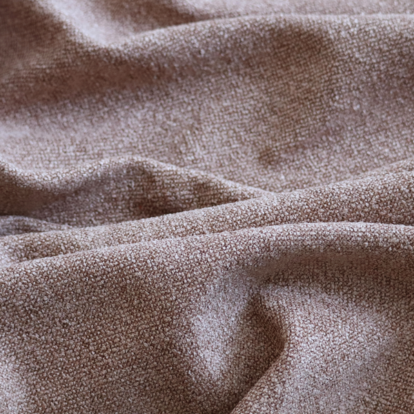 Natland Boucle Chenille Textured In Pastel Orange Colour Upholstery Fabric CTR-2902