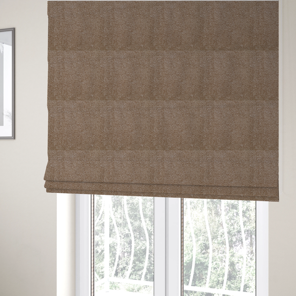 Natland Boucle Chenille Textured In Pastel Orange Colour Upholstery Fabric CTR-2902 - Roman Blinds