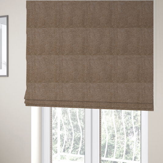 Natland Boucle Chenille Textured In Pastel Orange Colour Upholstery Fabric CTR-2902 - Roman Blinds