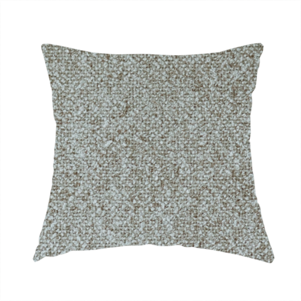 Natland Boucle Chenille Textured In Beige Colour Upholstery Fabric CTR-2904 - Handmade Cushions