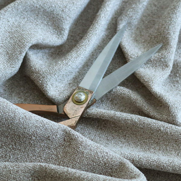 Natland Boucle Chenille Textured In Beige Colour Upholstery Fabric CTR-2904